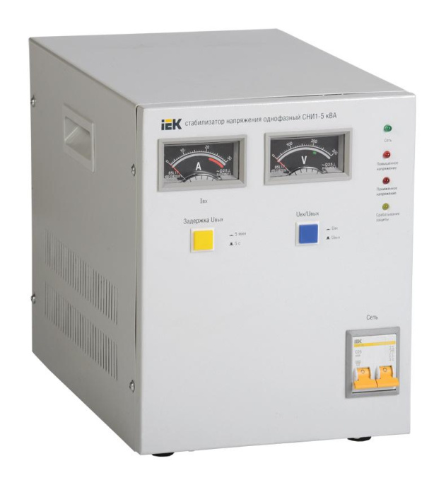 Стабилизатор напряжения IEK СНИ1, 4кВт серый [ivs10-1-05000]