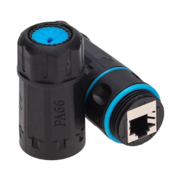 Адаптер Rexant (02-0283) проходной RJ45 кат.6 FTP син.