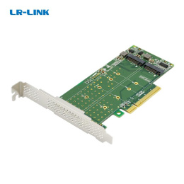 Адаптер Linkreal LRNV95N8 PCIe x8 to 2-Port M.2 NVMe Adapter {50} (300701)