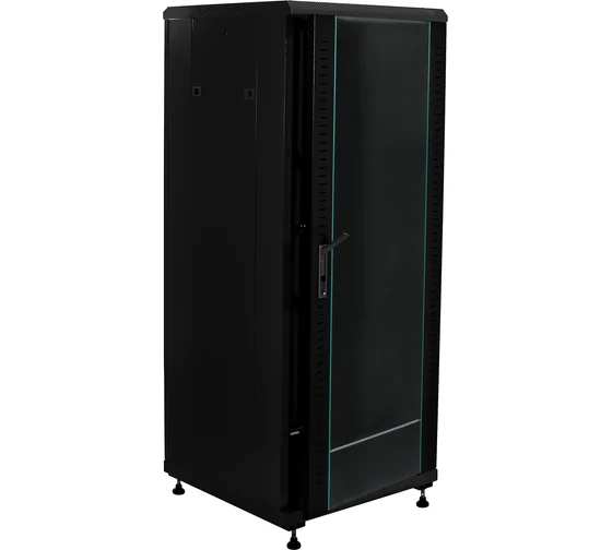 Шкаф 19 дюймов телекоммуникационный W&T 32U СЕРВЕРНЫЙ 600x600ММ ЧЕРНЫЙ B326060BWTWOF