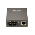 D-Link DMC-F60SC/B1A Медиаконвертер с 1 портом 10/100Base-TX и 1 портом 100Base-FX с разъемом SC для одномодового оптического кабеля до 60 км