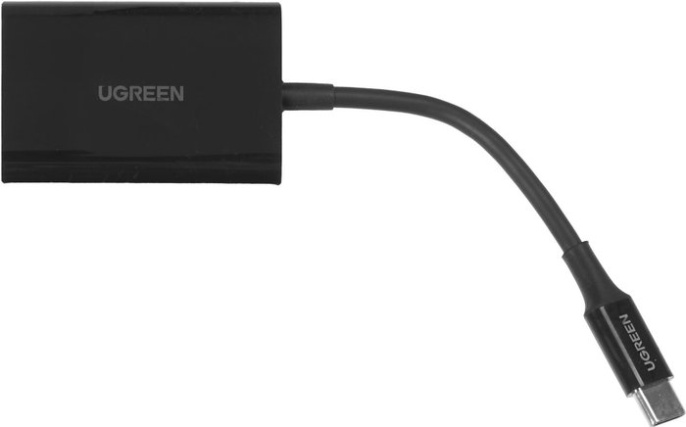 Кардридер многофункциональный UGREEN CM265 35622 USB-C 3.1 to TF/SD 3.0 Multifunction Card Reader. Цвет: черный