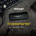 4ТБ Внешний диск SSD Patriot Transporter PTP4TBPEC, USB-C, запись - 1000МБ/с, чтение - 1000МБ/с, черный