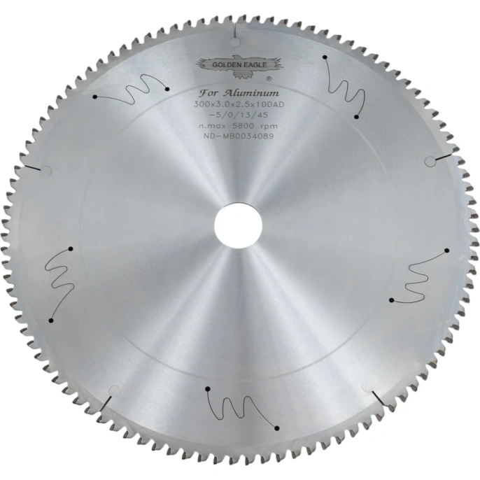 Диск пильный HW торцовочный 300x30x3/2.5 мм, z100, - 5 градусов, по алюминию/пластику Golden Eagle TL26091