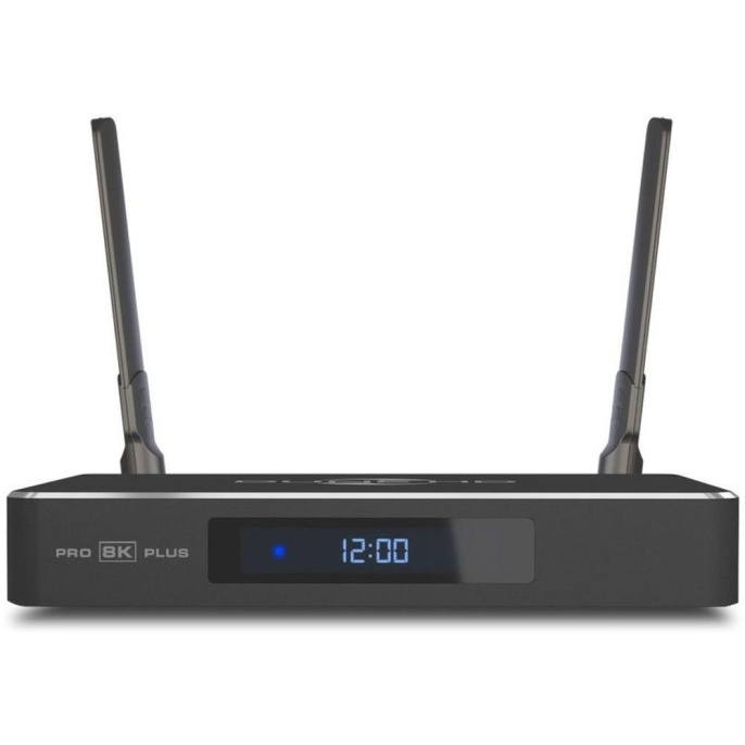 Медиаплеер/ Mediaplayer Dune HD Pro 8K Plus: 8K/60 Hz/Dolby Vision/HDR10+/HDR, CPU Amlogic S9284-K/J, RAM 8 Gb, Flash 64 Gb, 1xUSB3.0, 1xUSB2.0, LAN 1000Mb/s, WiFi 802.11ax, BT 5.2, HDMI 2.1a, S/PDIF, Audio Out miniJack, BT+Voice Remote Control, Android (