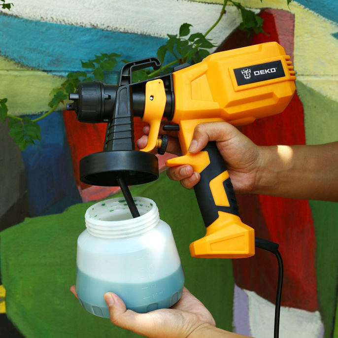 Краскопульт сетевой DEKO DKSG600 { 600 Вт, 800 мл } [063-4291]