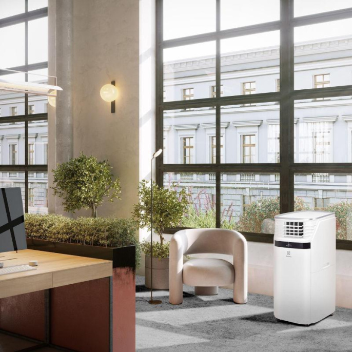 Кондиционер мобильный Electrolux Ice Column EACM-22 JK/N3 белый площ.70м2