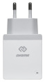 Сетевое зарядное устройство Digma DGWC-2U-3A-WG,  2xUSB-A,  15.5Вт, 3.1A, белый