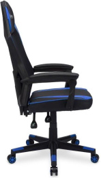 Кресло игровое Oklick -121G, искусственная кожа/сетка, до 150кг, черный/синий