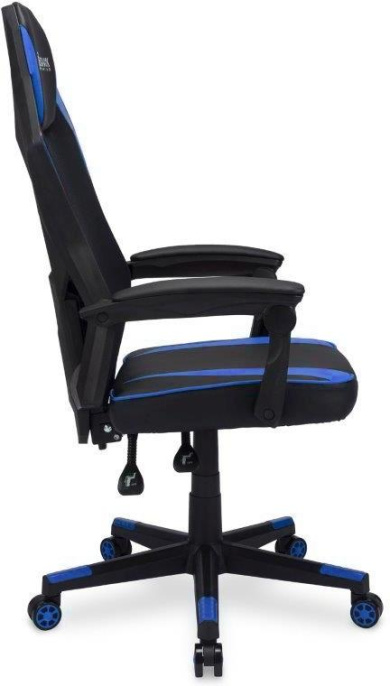 Кресло игровое Oklick -121G, искусственная кожа/сетка, до 150кг, черный/синий