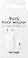 Сетевое зарядное устройство Samsung EP-T1510,  USB-C, USB-C, 15Вт, 2A, белый [ep-t1510xwegeu]