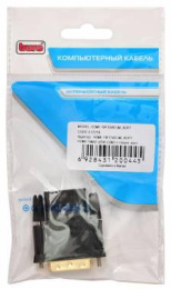 Переходник Buro HDMI (f) -  DVI-D (m),  GOLD ,  черный [hdmi-19fdvid-m_adpt]