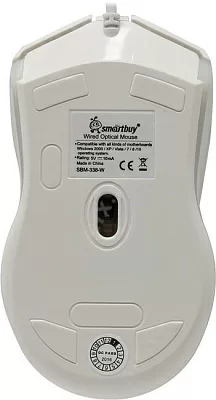 Манипулятор SmartBuy One Optical Mouse SBM-338-W (RTL) USB 3btn+Roll