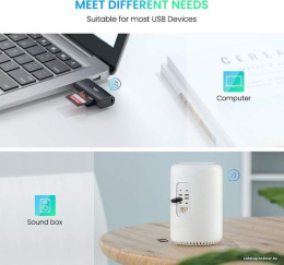Кардридер UGREEN CM264 60722 USB3.0 Multifunction Card Reader.  Цвет: черный (60722_)