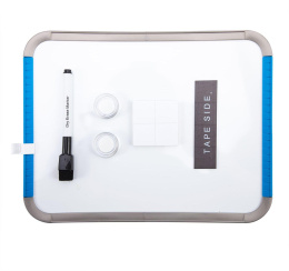 Доска магнитно-маркерная Deli E39154 лак белый 21x28см пластик рама сталь 2 магнита/маркер