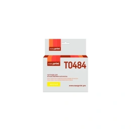 Картридж EasyPrint (C13T04844010/T0484) для Epson Stylus Photo R200, 300, RX500, 600, желтый, с чипом IE-T0484