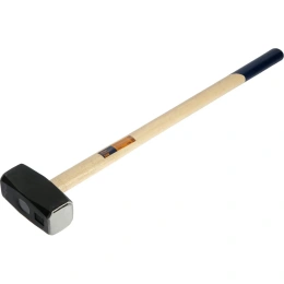 Кувалда ТУНДРА кованая 5 кг, удлиненная деревянная рукоятка 1672048