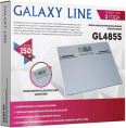 Напольные весы GALAXY LINE GL 4855, до 150кг, цвет: белый [гл4855л]