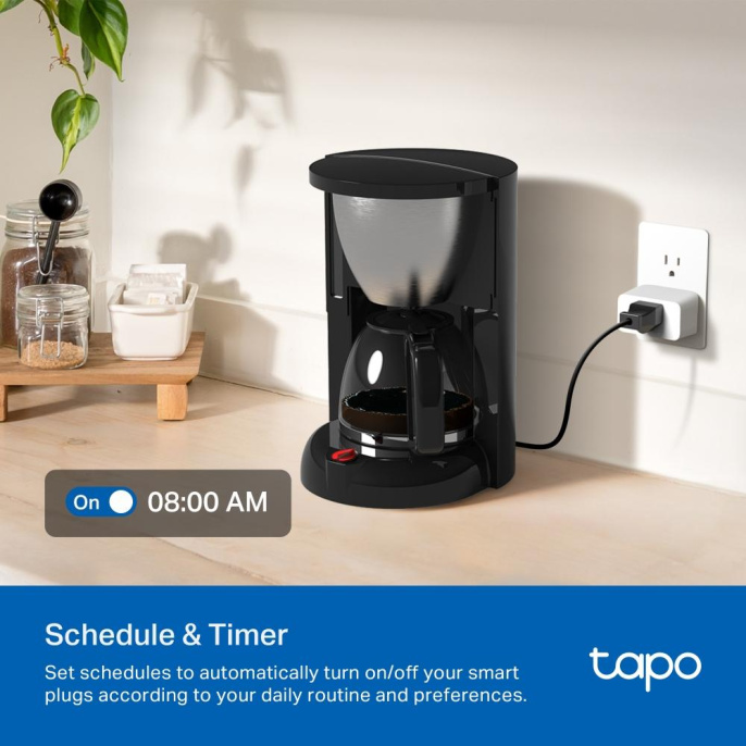 Умная розетка TP-LINK Tapo P110M,  EU,  Wi-Fi,  белый