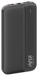 Внешний аккумулятор (Power Bank) HIPER SM10000,  10000мAч,  черный [sm10000 black]