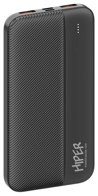 Внешний аккумулятор (Power Bank) HIPER SM10000,  10000мAч,  черный [sm10000 black]