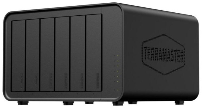 Системы хранения данных TerraMaster F6-424 tower NAS QC 3,4Ghz/8Gb 32 /TRAID,JBOD,RAID0,1,10,5,6/up to 6 HDD SATA 3,5' or 2,5' /2xM.2 2280 NVMe/2xUSB/HDMI/2x2,5GbE RJ-45/iSCSI/1xPS/1YW