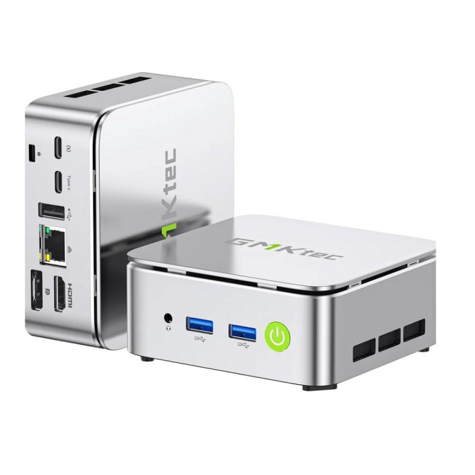 Неттоп GMKTEC Mini NucBox G10 AMD Ryzen 5 3500U,  DDR4 16ГБ, 512ГБ(SSD),  AMD Radeon Vega 8,  Windows 11 Pro,  серебристый [g10/3500u/16gb+512gb]