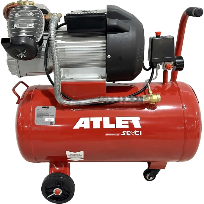 Поршневой масляный компрессор ATLET 50 л, 8 бар, 356 л/мин SC-V50L