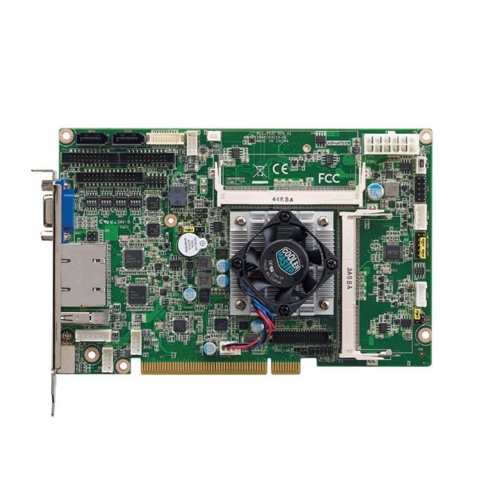 Материнская плата с ЦПУ Advantech PCI-7032G2-00A2E, CPU Intel Celeron J1900, 2xDDR3L SO-DIMM, VGA/LVDS/DVI, 4xPCI 32bit/33MHz, 2xSATA/mSATA, 2xGbE LAN, 4xCOM, 7xUSB Advantech требуется установка батарейки CR2032