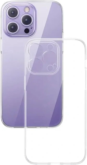 Чехол для телефона Baseus P60112202201-03 Corning Series для iPhone 14 Pro Max прозрачная + защитное стекло 2 шт. в комплекте