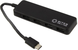 5bites HB34C-311BK Концентратор 4*USB3.0 / TYPE-C PLUG / BLACK