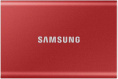 2ТБ Внешний диск SSD Samsung T7 MU-PC2T0R/WW, USB-C, запись - 1000МБ/с, чтение - 1050МБ/с, красный