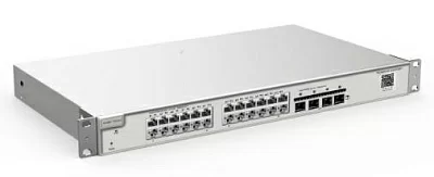 Коммутатор Reyee 24-Port 10G L2+ Managed Switch, 24 Gigabit RJ45 Ports, 4 *10G SFP+ Slots,19-inch Rack-mountable Steel Case, Static Routing