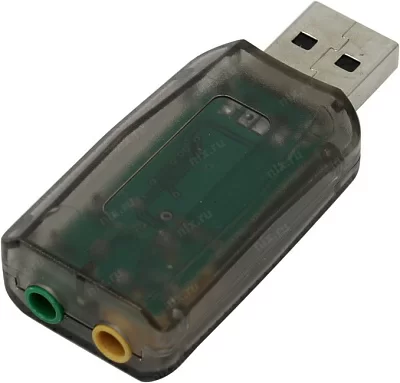Звуковая карта Espada PAAU001 USB адаптер для наушников с микрофоном