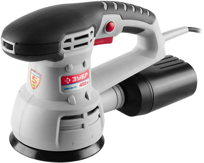 Эксцентриковая шлифмашина Зубр ЗОШМ-450-125