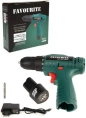 Дрель-шуруповёрт акк. DC 1201 NEW Li-ion, 12В, 0-750 об/мин FAVOURITE 101151201
