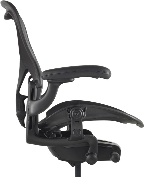 Кресло HERMAN MILLER Aeron C Large, на колесиках, сетка, черный [aeron c large black]