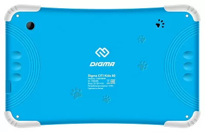 Планшет Digma CITI Kids 80 RK3126C (1.2) 4C RAM1Gb ROM8Gb 8" IPS 1280x800 Android 10.0 Go голубой 2Mpix 0.3Mpix BT WiFi Touch microSD 64Gb minUSB 3500mAh