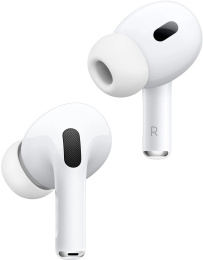 Наушники Apple AirPods Pro 2 2023 A3047/A3048/A2968, Bluetooth, внутриканальные, белый [mtjv3hn/a]