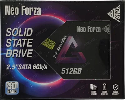 Накопитель SSD 512 Gb SATA 6Gb/s Neo Forza NFS011SA351-6007200 2.5" 3D TLC