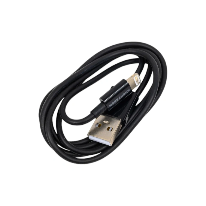 Дата-кабель More Choice Smart USB 2.4A для Lightning 8-pin ТРЕ 1м K42i Black