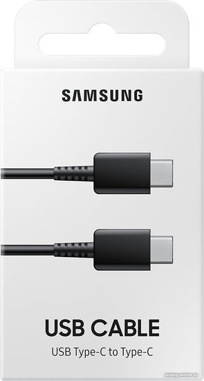 Кабель Samsung EP-DA705 EP-DA705BBEGWW USB Type-C (m)-USB Type-C (m) 1м черный (упак.:1шт)