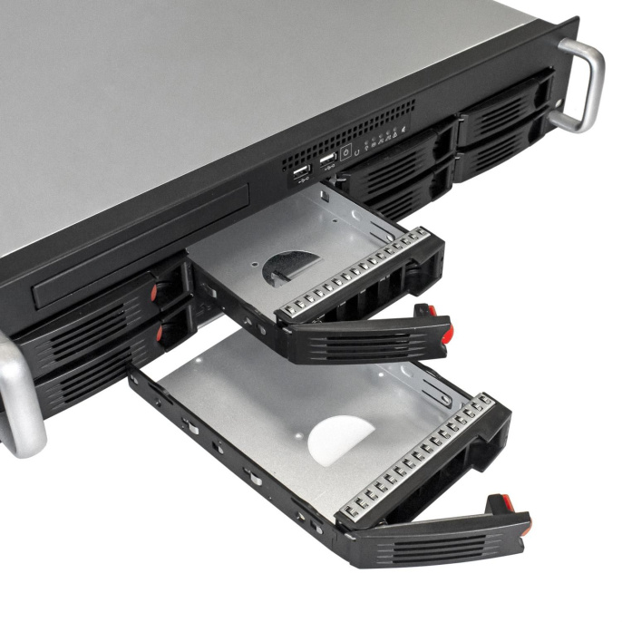 Серверная платформа ExeGate Pro 2U550-HS08 RM 19", высота 2U, глубина 550, Redundant БП 2x550W, 8xHotSwap, 2xUSB EX292412RUS