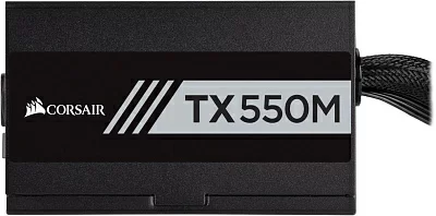 Блок питания Corsair ATX 550W TX550M 80+ gold (24+4+4pin) APFC 120mm fan 5xSATA Cab Manag RTL