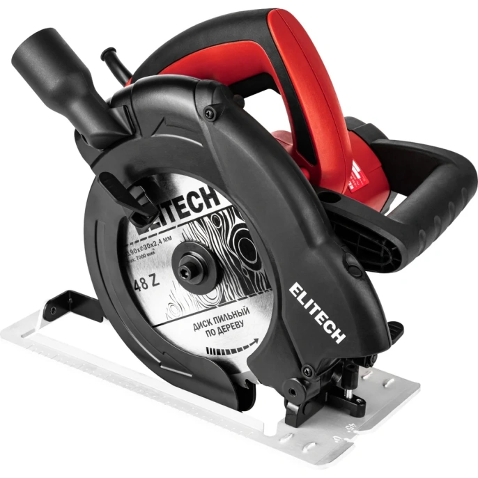 Пила дисковая Elitech ПД 1666 (1600Вт, 190мм, рез 65мм) 204508