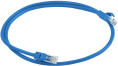 Greenconnect Патч-корд прямой 0.1m, UTP кат.5e, синий, позолоченные контакты, 24 AWG, литой, GCR-LNC01-0.1m, ethernet high speed 1 Гбит/с, RJ45, T568B