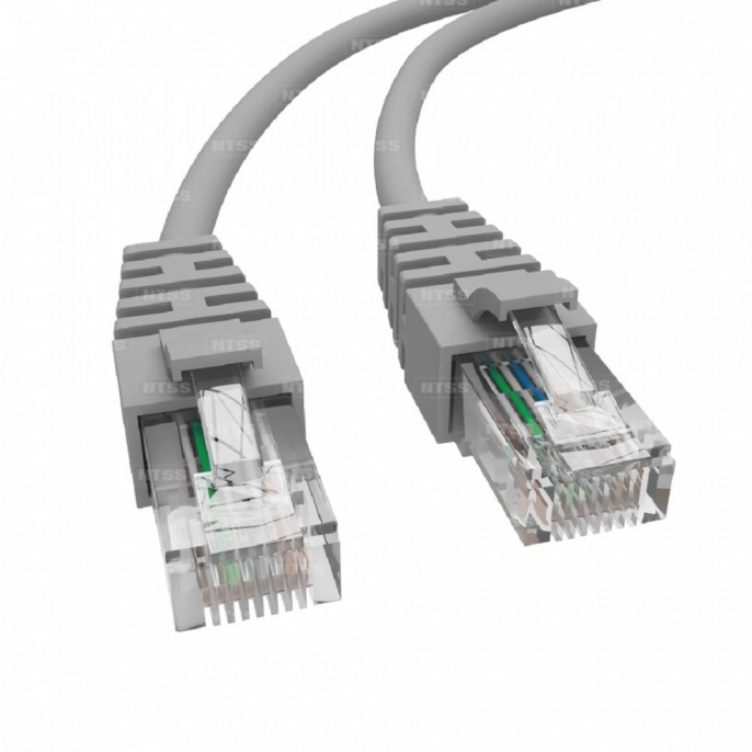 NTSS NTSS-PC-UTP-RJ45-5e-1.0-LSZH-GY Патч-корд NTSS 2 х RJ45/8P8C, T568B UTP 5e кат. литой 1 метр, LSZH, серый