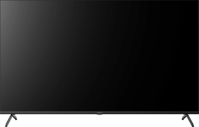 Телевизор LED Vitek 50" VT-50UBS410 Google TV Frameless черный 4K Ultra HD 60Hz MEMC DVB-T DVB-T2 DVB-C DVB-C2 DVB-S DVB-S2 USB WiFi Smart TV