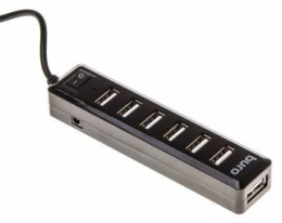 Хаб (разветвитель) Buro BU-HUB7-1.0-U2.0, черный