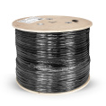 Кабель ExeGate Special UTP4-C5e-CCA-S24-SW-OUT-PE-BK-305 UTP 4 пары кат.5e CCA, 0.48мм (24AWG), внешн., с тросом, 305м, черн., PE EX301081RUS
